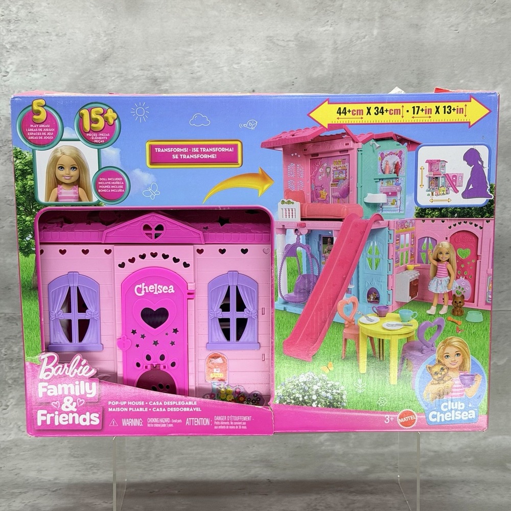 Barbie Club Chelsea Clubhouse Playset With Doll And Furniture Toy For Girls 3+